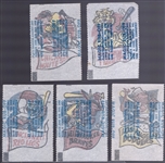 1961 Topps Bb- Magic Rub Offs- 5 Diff Teams