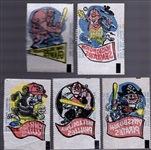 1961 Topps Bb- Magic Rub Offs- 5 Diff Teams