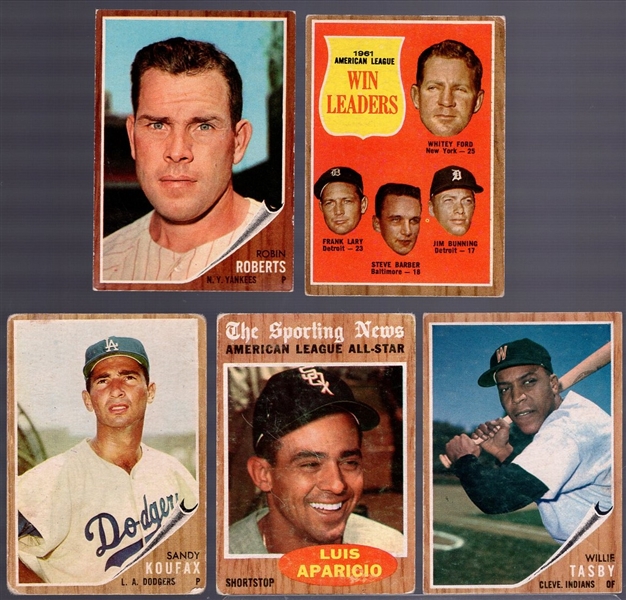 1962 Topps Bb- 5 Diff