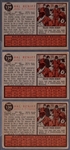 1962 Topps Bb- #139 Hal Reniff , Yankees- Pitching Variation- Green Tint- 3 Cards