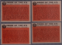 1962 Topps Bb- #127 Pride of the As- 4 Cards
