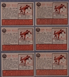 1962 Topps Bb- #174 Carl Willey, Braves- 6 Cards