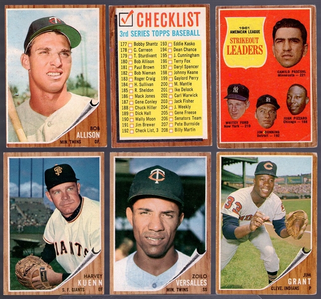 1962 Topps Bb- 75 Asst