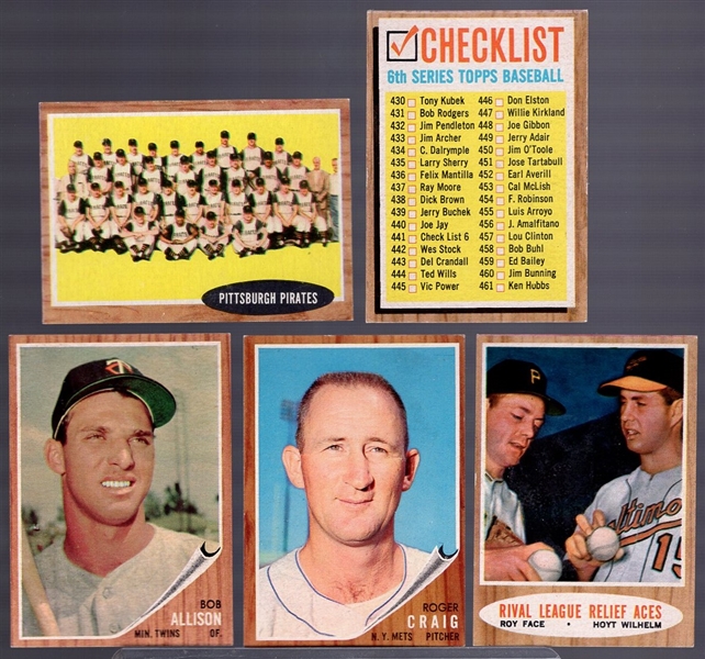1962 Topps Bb- 29 Diff