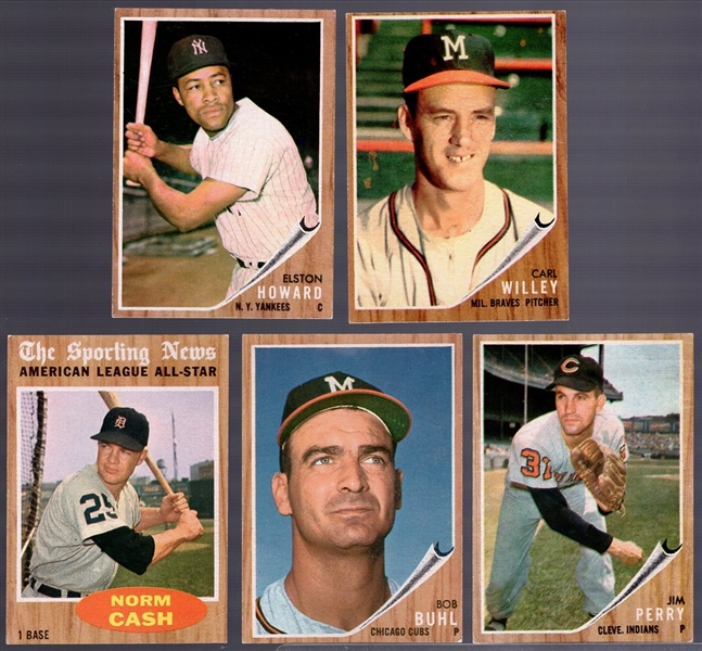 1962 Topps Bb- 5 Diff