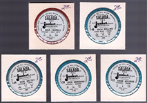 1963 Salada Bb Metal Coins- 5 Diff