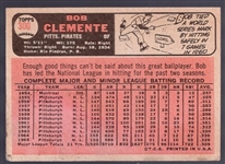 1966 Topps Baseball- #300 Bob Clemente, Pirates