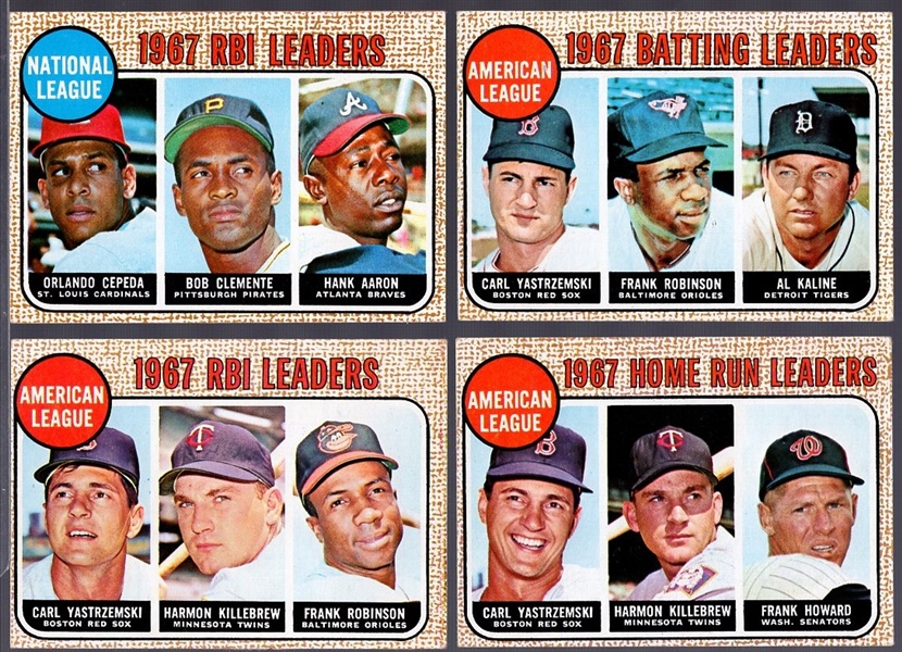 1968 Topps Bb- 17 Leaders
