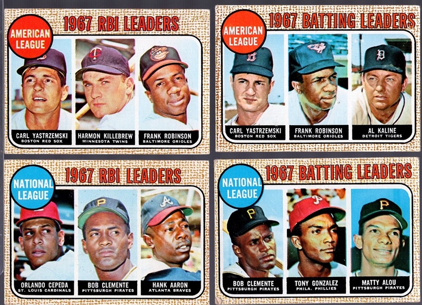 1968 Topps Bb- 15 Leaders