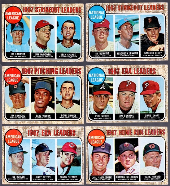 1968 Topps Bb- 13 Leaders