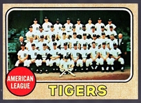 1968 Topps Bb- #528 Detroit Tigers Team