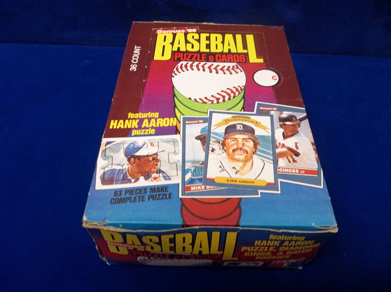 1986 Donruss Baseball- 1 Unopened Wax Box