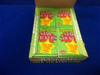 1986 Fleer Baseball Star Stickers- One Unopened Wax Box