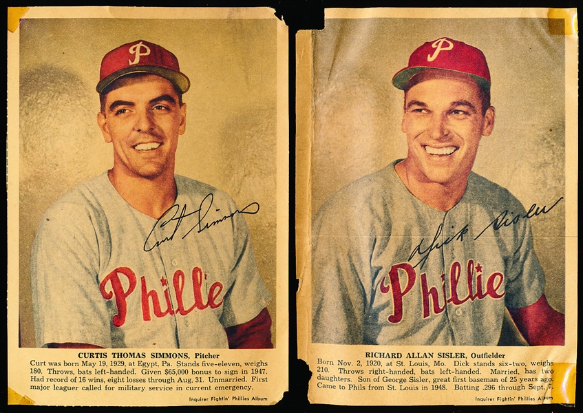 1950 Philadelphia Inquirer Phillies- 16 Diff