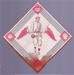 1914 B18 Baseball Blanket-Konetchy, Pittsburgh NL- Red Pennants version