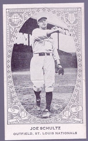 1922 W573 Bb Strip Card- Joe Schultz, St. Louis Nationals