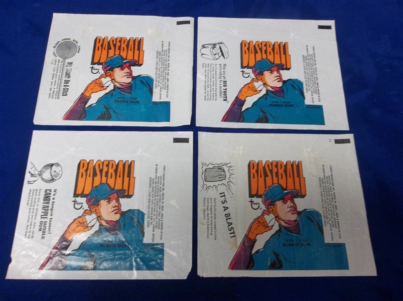 1972 Topps Baseball – 4 Wrappers
