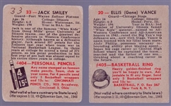 1948 Bowman Basketball- 2 Diff