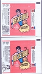 1974-75 Topps Basketball Wrappers- “Collect All 264 Cards” on front- 2 Wrappers- Diff side panels
