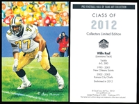 2012 Goal Line Art Pro Football Hall of Fame Cards- #273 Willie Roaf , Saints- 10 Cards