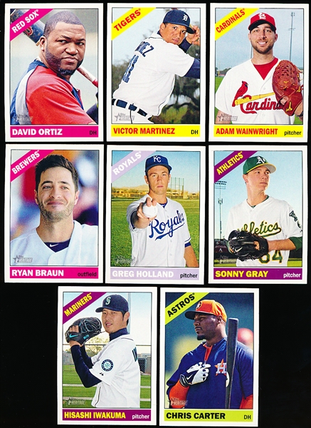 2015 Topps Heritage Bsbl.- 8 Diff. SP’s