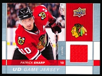 2009-10 Upper Deck Hockey “UD Game Jersey” #GJ-PS Patrick Sharp, Blackhawks