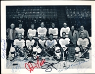 Autographed “Greatest Hockey Legends” B/W 8 ½” x 11” Photo- Signed by 12