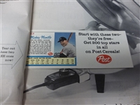 4/13/62 Life Magazine with Mickey Mantle/ Roger Maris Post Cereal Card Insert Intact