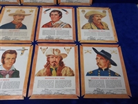 1963 Kellogg’s “Men of the Wild West” (F273-47) Near Set (11 of 12)