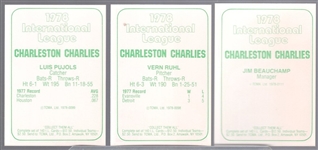1978 TCMA Minor League Bb- Charleston Charlies- Color Set of 20