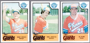 1979 Valley National Bank Minor Lg Bb- Phoenix Giants Set of 24
