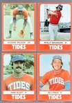 1980 TCMA Minor League Bb- Tidewater Tides- Complete Set of 24