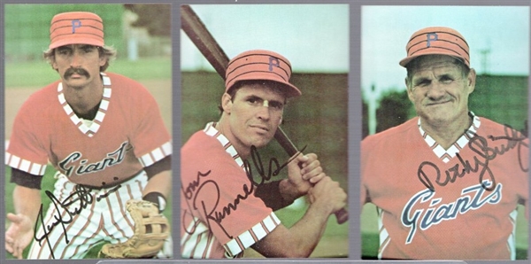 1981 Valley Nat Bank- Phoenix Giants Minor League Bb Set of 27