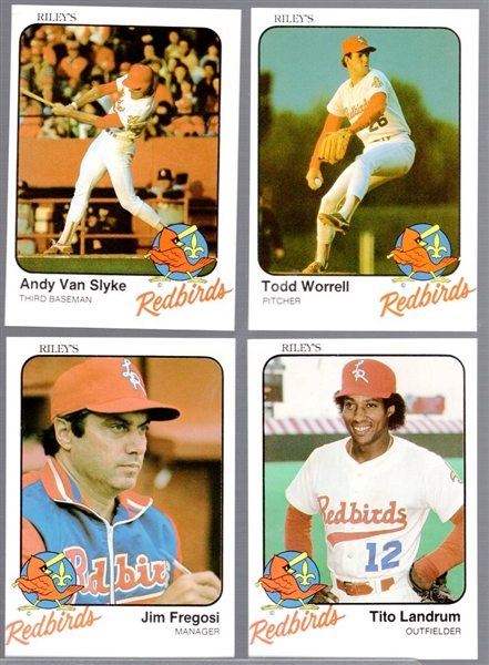 1983 Rileys Minor Lg. Bb- Louisville Redbirds Set of 30