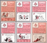 1966 Topps Football- 6 Diff Houston Oilers