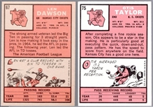 1966 Topps Football- 2 KC Chiefs Stars