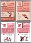 1966 Topps Football- 4 Diff KC Chiefs