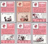 1966 Topps Football- 6 Diff NY Jets