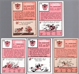 1966 Topps Football- 5 Diff Oakland Raiders