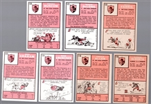 1966 Topps Football- 7 Diff San Diego Chargers
