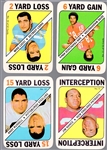 1971 Topps Fb Game Cards- 9 Diff