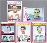 1972 Topps Football- 5 Diff