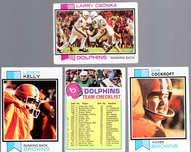 1973 Topps Football- 60 Asst