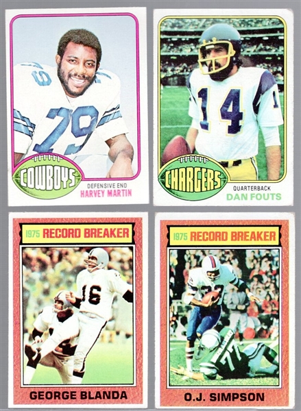 1976 Topps Fb- 18 Cards