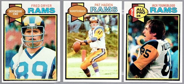 1979 & 1980 Topps Fb- 68 Asst LA Rams