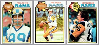 1979 & 1980 Topps Fb- 68 Asst LA Rams