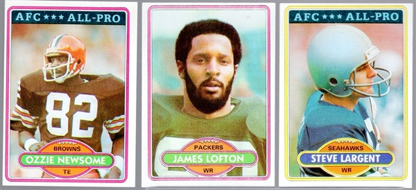 1980 Topps Fb- 40 Asst Stars & Minor Stars