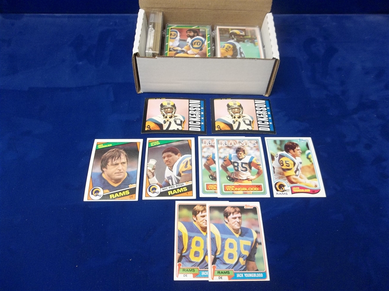 1981 to 1990 Topps Football- 200 Asst. LA Rams