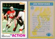 1982 Topps Fb- #489 Joe Montana IA- 5 Cards
