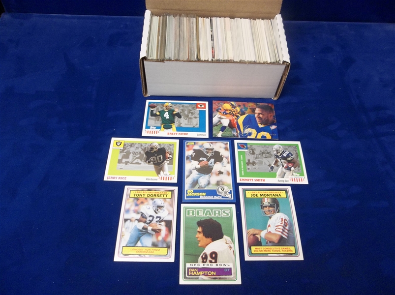 Football Star Card Lot- 325 Stars- mostly 1980’s thru 2000’s